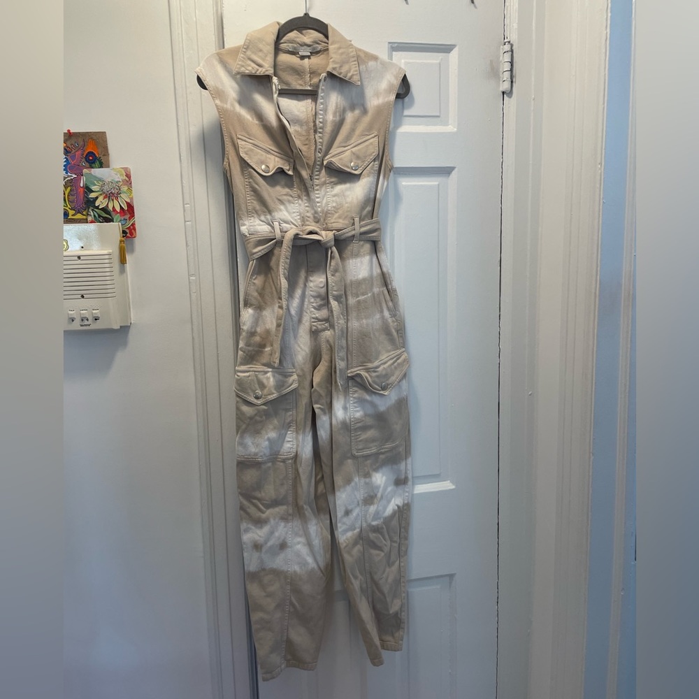 Stella McCartney two tone tie dye jumpsuit